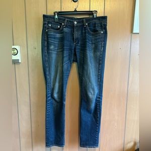 Rag & Bone The Dre low rise distressed wash women's jeans size 30 full length